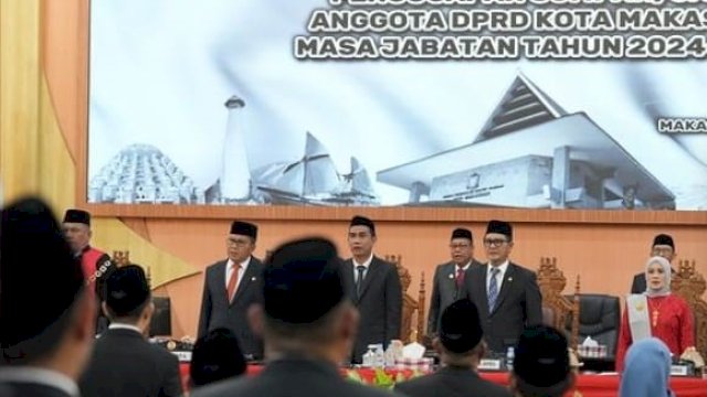 Pejabat Bapenda Hadiri Pelantikan Anggota DPRD Makassar Terpilih