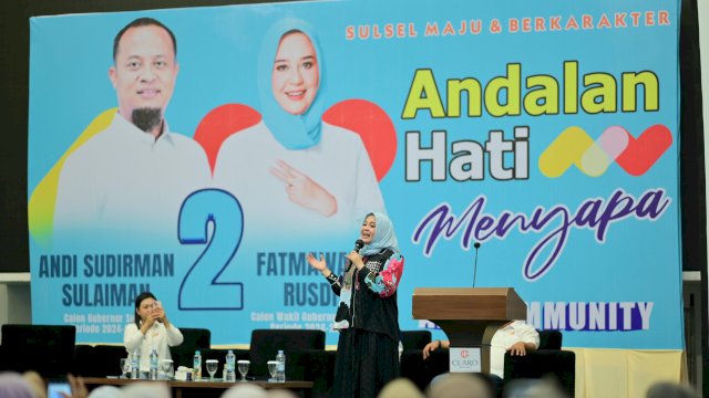 Andalan Hati Menyapa di Makassar, Fatmawati: Kami Siap Lanjutkan Sulsel Maju dan Berkarakter