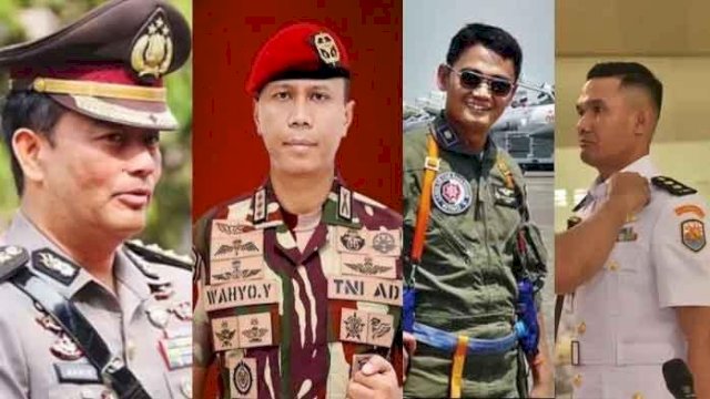 Ini 4 Ajudan Presiden Prabowo dari TNI-Polri.(F-INT)