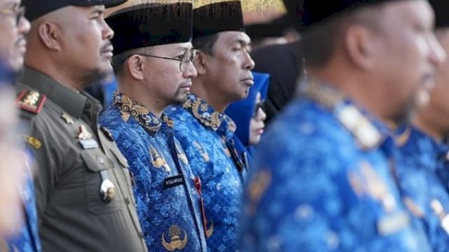 Pejabat Bapenda Makassar Hadiri Upacara Hari Kedisiplinan Nasional