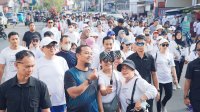 Jalan Sehat Anti Mager, Lintasi Tuas Jalan yang Dibangun Melalui Bantuan di era Andi Sudirman