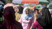 Warga Sudiang Antusias Berbaur Senam Bersama Pasangan Seto-Rezki di Car Free Day