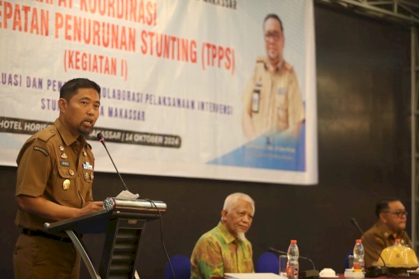Pjs Wali Kota Makassar Buka Rapat Koordinasi TPPS, Tekan Stunting