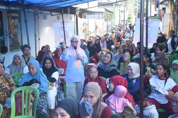 Rezki Lutfi Edukasi Ibu-Ibu di Tallo Cara Mencoblos untuk Pilwalkot Makassar, Pastikan Pilihan Sah di TPS