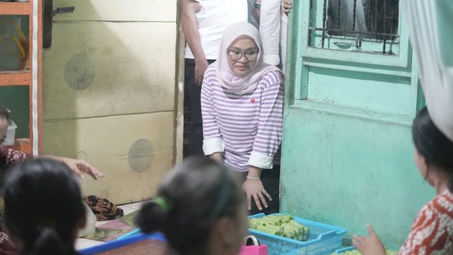 Rezki Mulfiati Lutfi Berkunjung ke salah satu Pelaku UMKM di Makassar