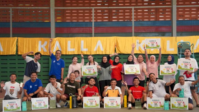 Direksi dan karyawan KALLA mengikuti sejumlah cabang olahraga yang dipertandingkan dalam Olimpiade Kalla 