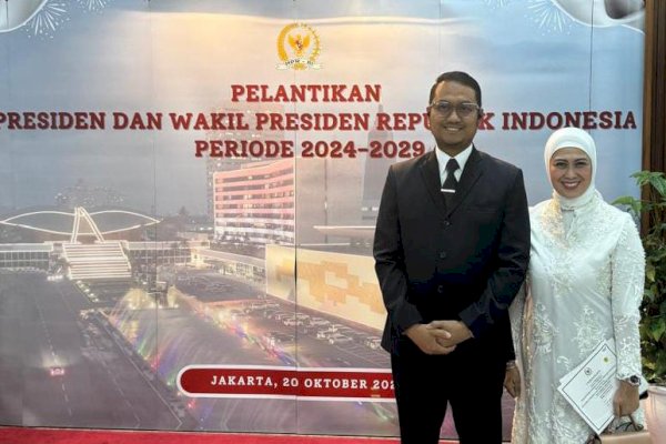 Andi Seto Asapa Bareng Istri Hadiri Pelantikan Presiden dan Wapres Periode 2024-2029