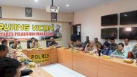 Camat Nimrod Sembe Hadiri Rakor di Aula Polres Pelabuhan Makassar