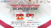 KPU Gelar Debat Perdana Cagub-Cawagub Sulsel, Berikut Tema dan 7 Nama Panelis