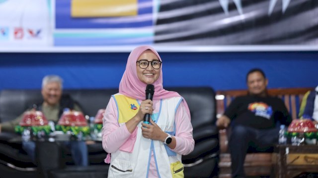 Ketua Tim Pemenangan Irwan Hamid-Sudirman Bungi, Andi Azizah Irma Wahyudiyati Irwan.