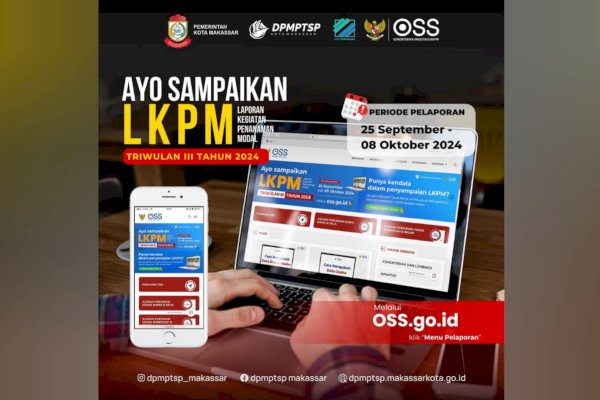 DPMPTSP Makassar Mulai Buka LKPM Triwulan III 2024