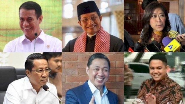 6 Tokoh Sulsel calon Menteri Prabowo-Gibran.(F-INT)