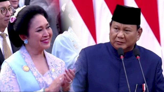 Senyum Haru Titiek Soeharto saat Prabowo Dilantik Jadi Presiden ke-8.