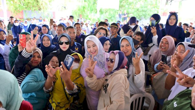 Fatmawati Rusdi Dapat Dukungan Perempuan di Gowa.