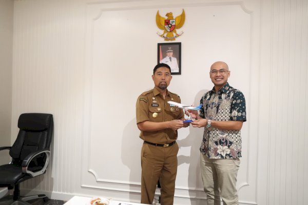 GATF 2024, Pjs Wali Kota Makassar Terima Kunjungan GM Garuda Indonesia