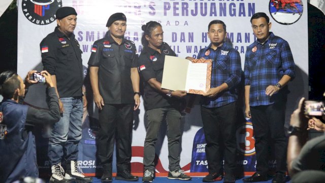 Matador's Perjuangan Nyatakan Sikap Dukung Tasming-Hermanto di Pilkada Parepare 2024.