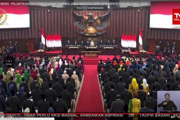 Sah! 580 Anggota DPR Periode 2024-2029 Resmi Menjabat