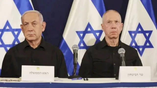 Netanyahu dan Yoav Gallant.(F-INT)