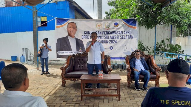 Ketua Fraksi NasDem DPRD Sulsel Muhammad Sadar Lakukan Pengawasan APBD Sulsel di Pangkep