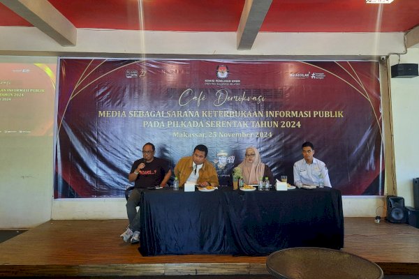 Cafe Demokrasi KPU Sulsel, Bahas Keterbukaan Informasi Publik di Pilkada Serentak 2024