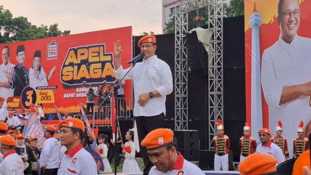 Anies di Apel Siaga Pramono-Rano.(F-INT)