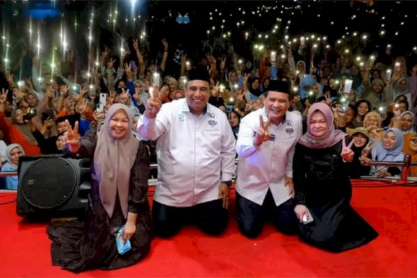 Unggul di Hitung Cepat, Chaidir Syam-Muetazim Sampaikan Pidato Kemenangan di Maros
