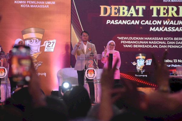 Debat Kedua Pilwalkot Makassar, Seto-Rezki Siap Tuntaskan Masalah Kota dalam 100 Hari Kerja