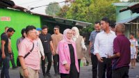 Usai Debat, Seto-Rezki Tancap Gas Kunjungi Lokasi Kebakaran di Asrama Kodam Jongaya