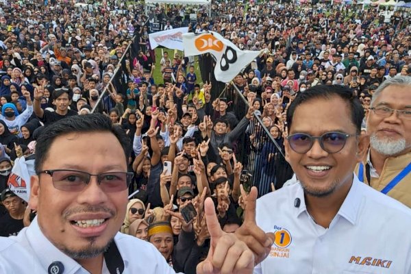 Membludak! Kampanye Akbar Muzayyin-Ikhsan Dihadiri Ribuan Masyarakat Sinjai