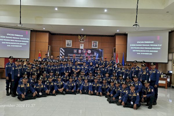 Damkar Makassar Sukses Gelar In House Training Diklat Pemadam 1 Prog 70 Jp
