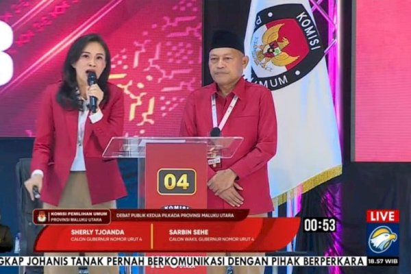 Sherly-Sarbin Tampil Memukau di Debat Kedua Pilgub Malut, Kuasai Materi