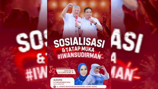 Paslon Andi Irwan Hamid-Sudirman Bungi.