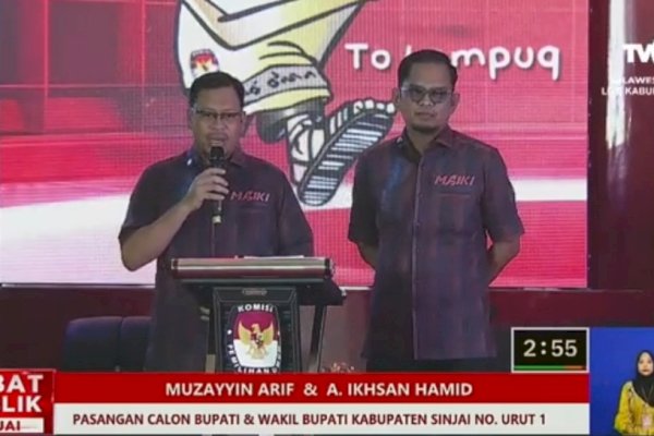 Debat Pamungkas, Muzayyin-Ikhsan Bawa Semangat Persatuan Membangun Kabupaten Sinjai