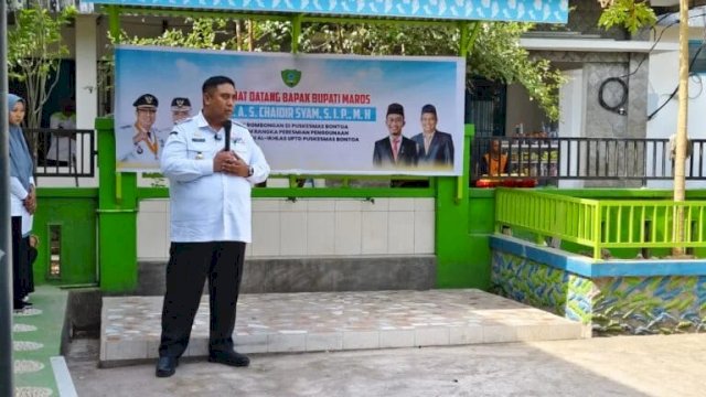 Bupati Maros Chaidir Syam Resmikan Mushollah di PKM Bontoa