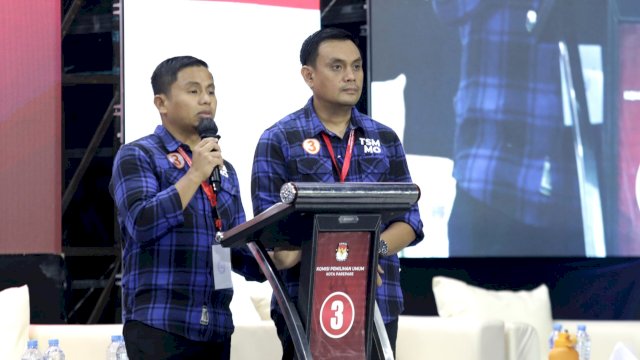 Tasming-Hermanto Tampil Gemilang di Debat Terakhir Pilkada Parepare.