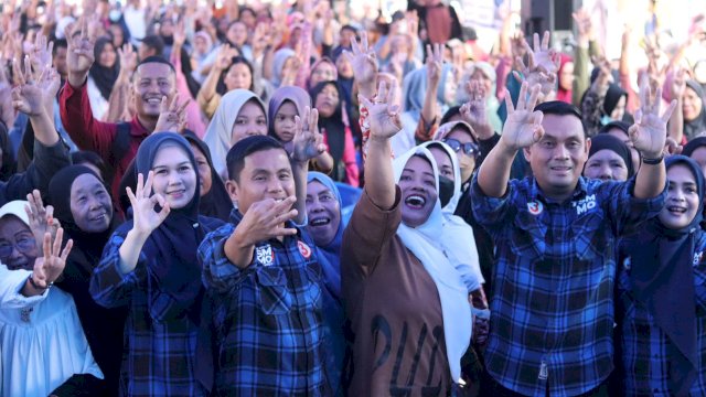 Kampanye Tasming-Hermanto Disambut Ribuan Warga Lakessi.