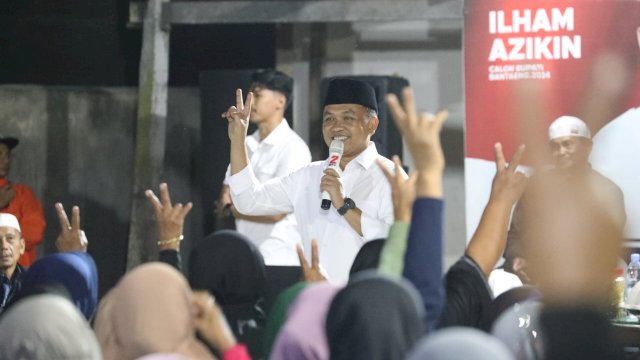 Calon Bupati Bantaeng nomor urut 2 Ilham Azikin.