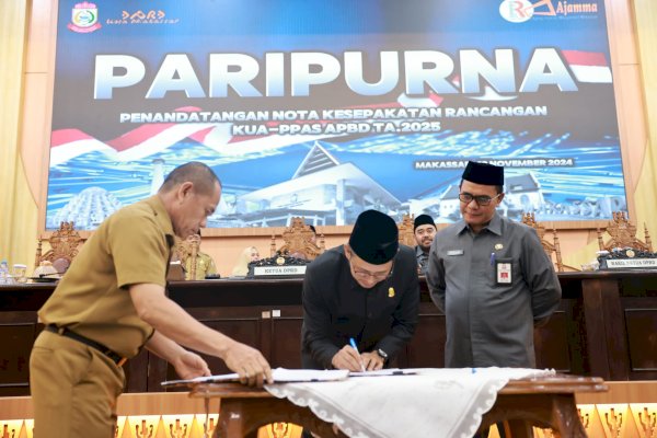 Pemkot Makassar dan DPRD Sepakati KUA-PPAS APBD Tahun 2025