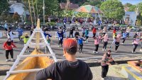 Senam Zumba Bersama Warga, Tasming Hamid Ajak Masyarakat Hidup Sehat