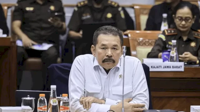 Jaksa Agung Burhanuddin saat Raker bersama Komisi III DPR RI.(F-INT)