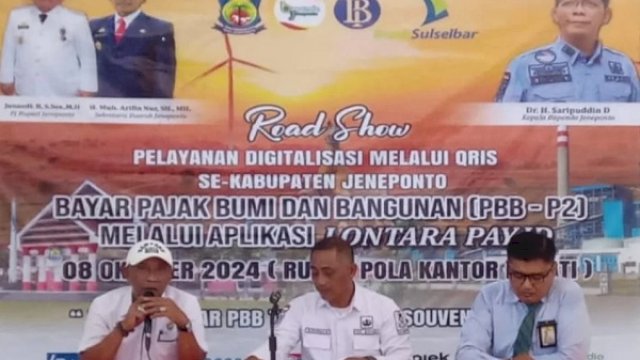 Perkenalkan Lontara Pay.id, Bapenda Jeneponto Lakukan Road Show