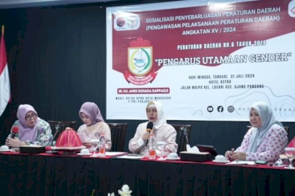 DPRD Makassar Sosialisasi Perda PUG, Indira Yusuf Bicara Kesetaraan