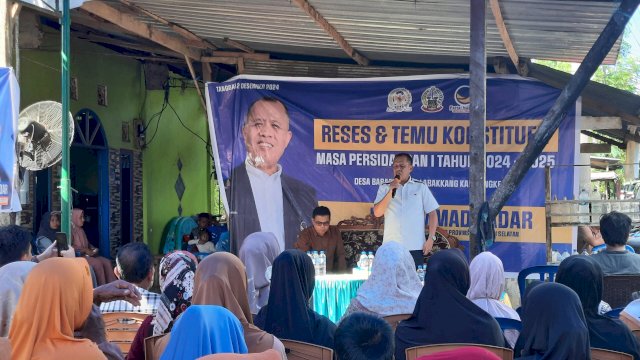 Ketua Fraksi NasDem DPRD Sulsel, Muhammad Sadar Reses Titik Kedua di Desa Bara Batu, Pangkep