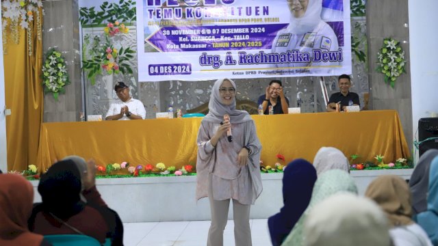 Ketua DPRD Sulsel, Andi Rachamatika Dewi, saat Reses di Kelurahan Suangga, Tallo.