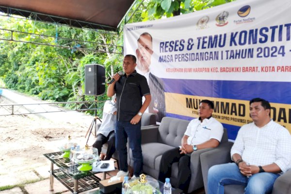 Ketua Fraksi NasDem Sulsel Muhammad Sadar Jaring Beragam Aspirasi di Bacukiki Barat