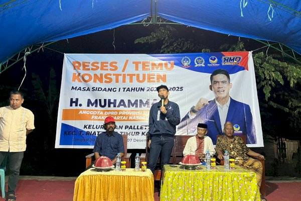 Anggota DPRD Sulsel H Muhammad Reses-Temu Konstittuen di Kelurahan Pallette Bone