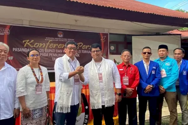 Diusung 10 Partai, Dedy-Andrew yakin Menangkan Pilkada Toraja Utara