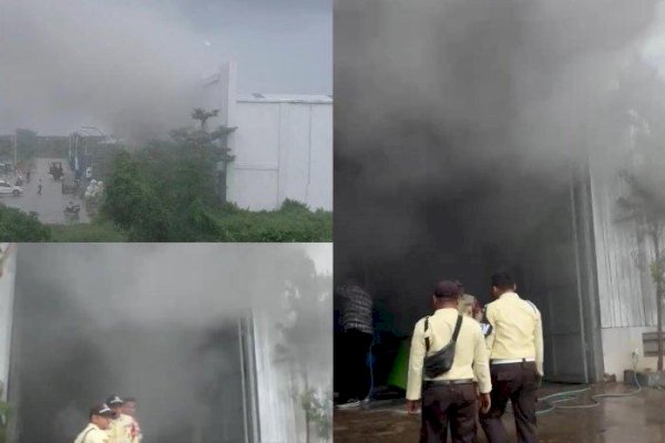 Terjunkan 7 Tim, Damkar Makassar Berhasil Padamkan Kebakaran Gudang Titanium: Tidak Ada Korban Jiwa