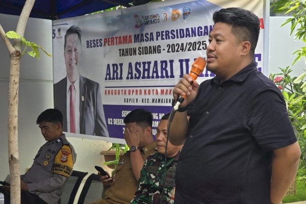 Reses Pertama, Ketua Komisi D DPRD Makassar Ari Ashari Ilham Tampung Aspirasi Warga Tentang Air PDAM &#038; Bansos