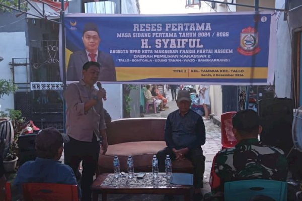 Reses Anggota DPRD Makassar H.Syaiful, Warga Keluhkan Sistem PPDB Zonasi